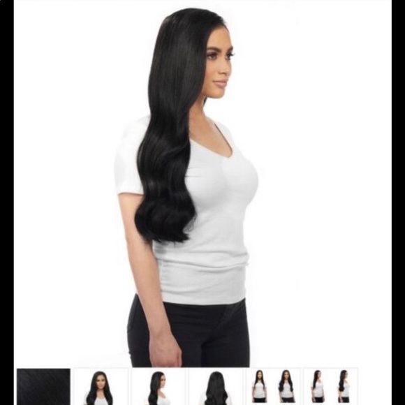 BELLAMI CLIP HAIR EXTENSIONS black 22 INC / 220 gr